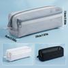 Double Layer Transparent Pencil Case Large Capacity Stationery Storage Bag  Students
