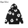 RogueWave European and American 100%Cotton Foam Printed Hoodie Men's and Women's Hoodies