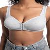 Adjustable Front Closure Push-Up Bra for Middle-Aged and Elderly - No Underwire, Cross-Border Export