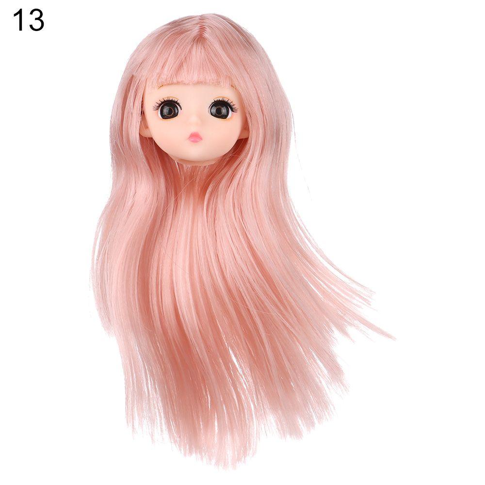 Girl Gift Hairstyles 1/6 BJD Doll Head 16cm Dolls Ancient Doll Accessories DIY Head Wear