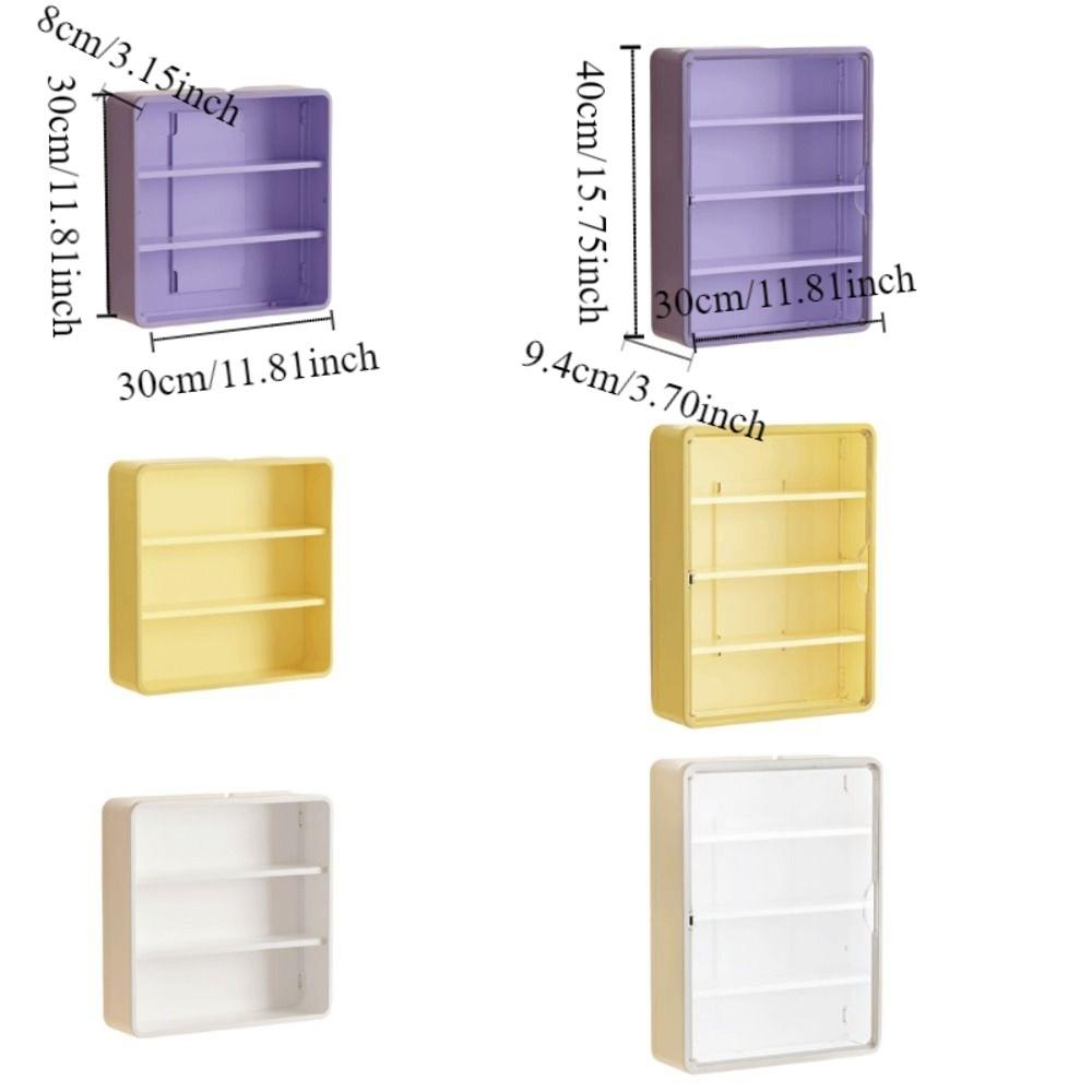 Large Capacity Wall Mounted Display Rack Removable Shelves Bathroom Organizer  Office Organization