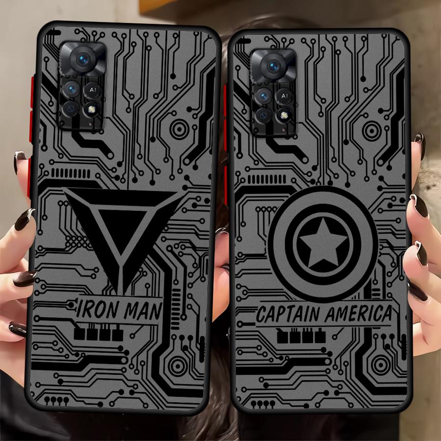Чехол для телефона с логотипом крутого героя Marvel для Xiaomi Redmi Note 14 13 Pro Plus A4 9S 14C 12 10 11 13C