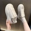Women's Thick Soled Small White Shoes Spring New Print Height Increasing Casual Shoes Student Board Shoes Sneakers Women