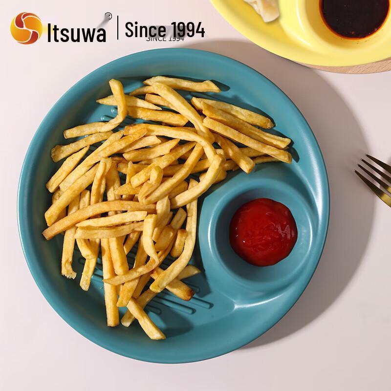 Wuhe Melamine Dumpling Plate with Sauce Compartment