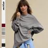 Hoodie Jacket for Women Loose Casual Trendy Brand Round Neck Top Commuting High-end Women's Clothing Pullovers & Long Sleeves Women’s