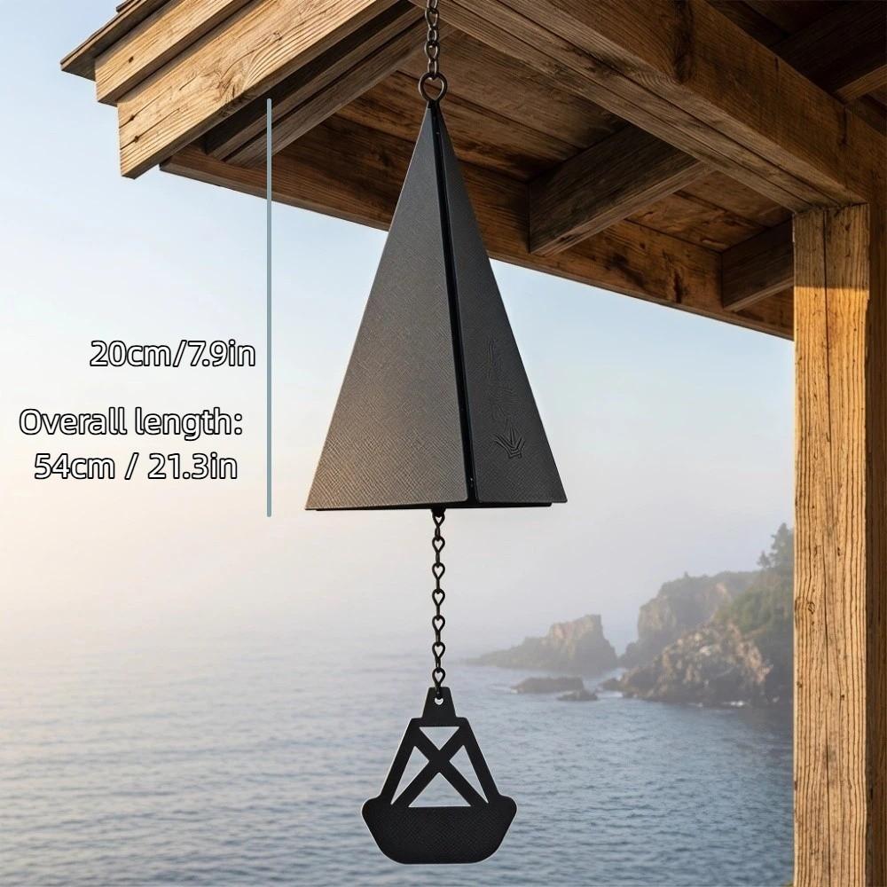 Iron Triangle Wind Chime Creative Metal Wind Bell Windcatcher Wind Chime Pendant  Home Decor