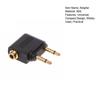 Adapter 3.5mm Gold-Plated Jack Stable Compact Design Easy To Carry Portable Headphone Adapter