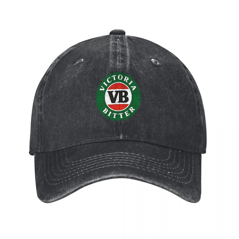 Хлопковая Бейсболка Victoria Bitter Стираная Классического Кроя Унисекс Регулируемая Кепка Для Повседневной Носки И Активного Отдыха