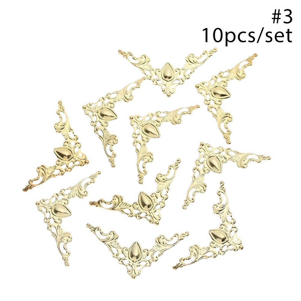 Metal Album Folders Scrapbook Antique Bronze Corner Brackets Box Decor Book Corner Protector