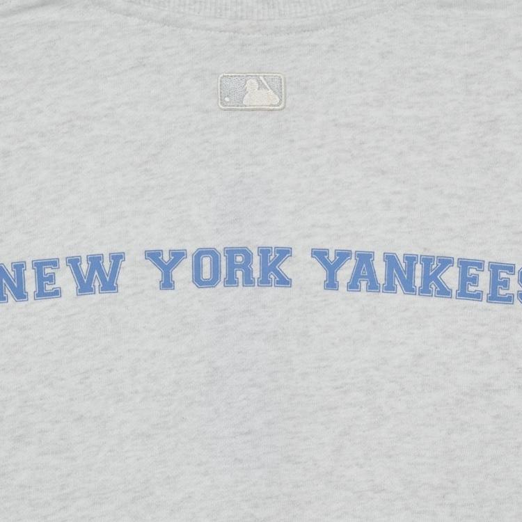 Новые свитшоты MLB New York Yankees Унисекс Светло-серые 3AMTC0131-50MGL