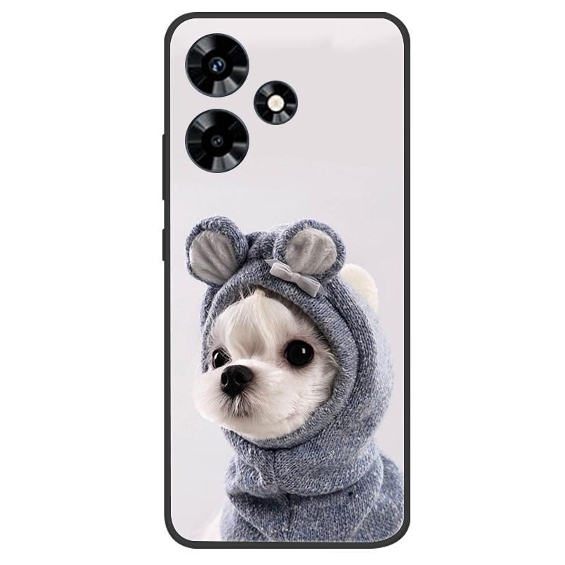 For Infinix Hot 30 Case Soft Black Silicone Bumper Butterfly Phone Cover for Infinix Hot 30 X6831 Cases Hot30 Fundas Coque