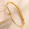 ZAKOL 5/1pcs Stainless Steel Bracelet With Shiny Zircon High-end Fashion Stacking Jewelry Birthday Party Gift for Women