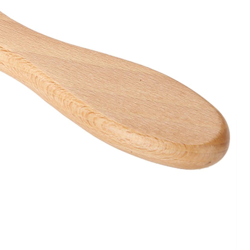 Wooden Handle Oil Head Brush Soft Hair Styling Brush Scalp Grooming Goat Hair Brush  Home Use