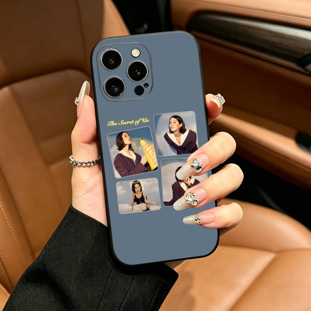 Чехол для телефона поп-певицы Грейси Э. Абрамс Для iPhone 17,16,15,14,13,12,11 Pro Max,16/15/14Plus,XS Мягкий Черный Чехол