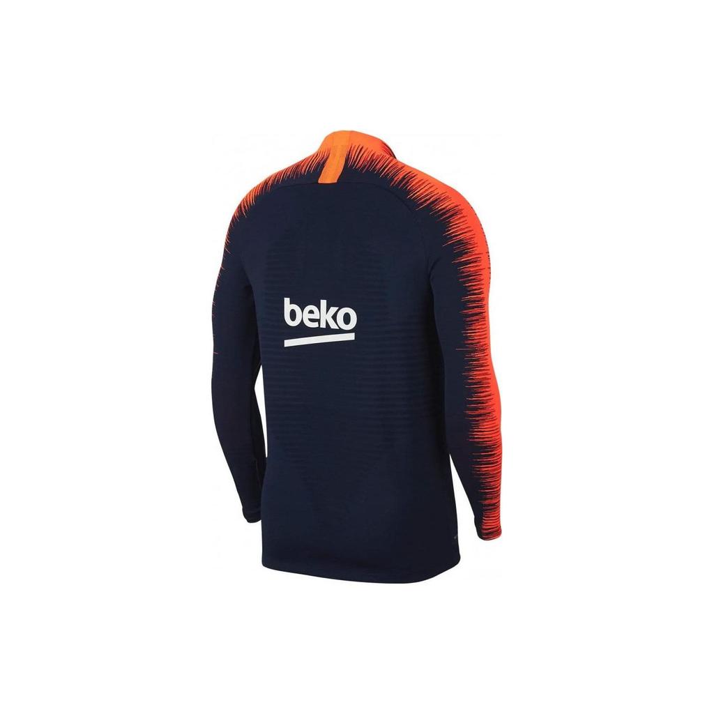 Nike Contrast Half-Zip Football Sports Jacket With Team Logo And Lettering Men Jacket Navy-Blue 943165-452