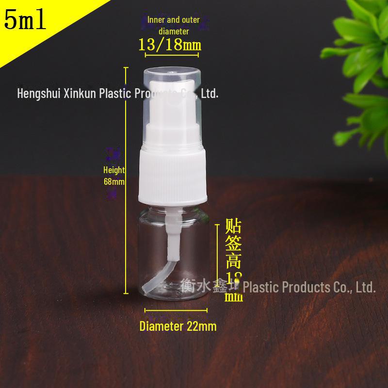Transparent PET Plastic Spray Bottle - 30, 50, 100 Ml for Cosmetics, Perfume, and Alcohol.