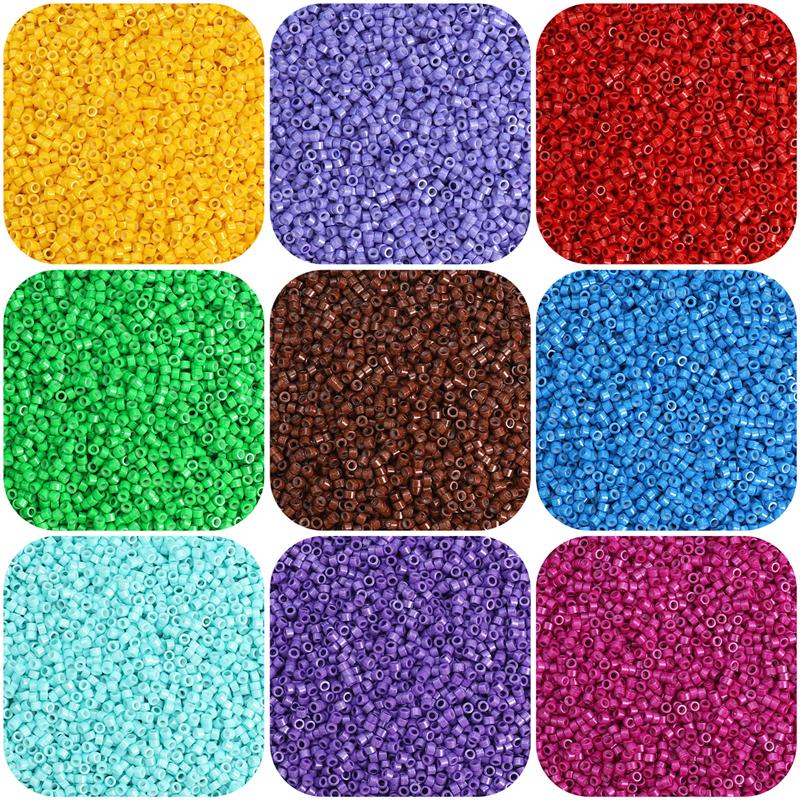 Маленькие круглые стеклянные бусины для самостоятельного изготовления украшений - античная отделка, несколько цветов