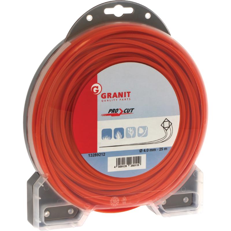 Pro Cut nylon cutting line, 4-cornered, 4.0mm