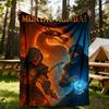 1 шт. Плед Mortal Kombat для улицы, легкий фланелевый, мягкий и теплый, всесезонный, для улицы, кемпинга, гостиной, офиса, L1106020
