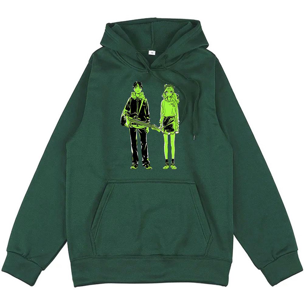 Забавные мультяшные толстовки с графикой Парень, которым она интересовалась Парень вообще Толстовки Она Парень Принт манга Одежда