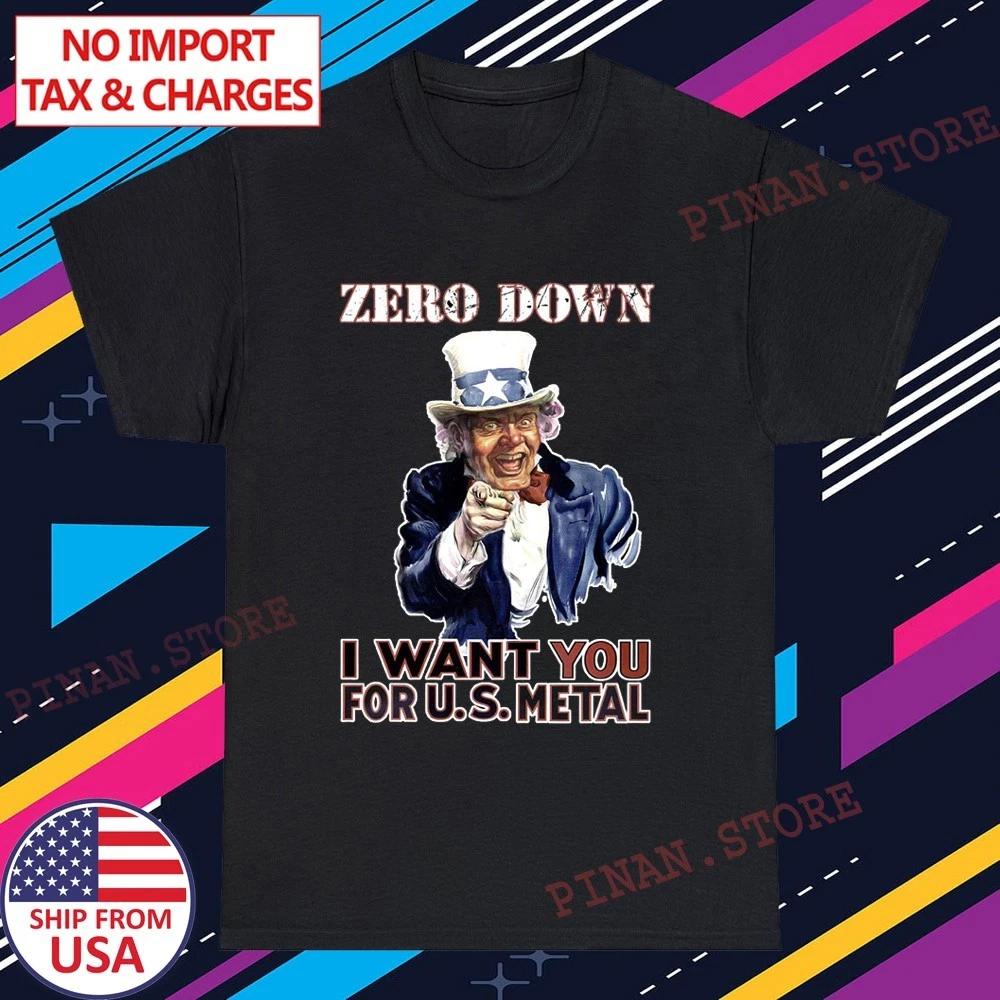 Zero Down I Want You Men's Black Size S-5XL