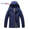Cozy Up Mens Rain Jacket Waterproof with Hooded Hiking Coat Lightweight Windbreaker Thin Couple Style