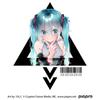 Hatsune Miku Full Color T-Shirt Link Ver. WHITE M Vocaloid T