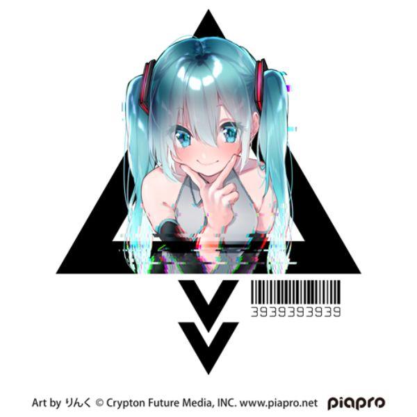 Hatsune Miku Full Color T-Shirt Link Ver. WHITE M Vocaloid T