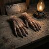 Halloween Costume Accessories 1 Pair Gloves for Adults Kids, Horror Zombie Hands Scary Gloves, Latex Ghost Hand Cosplay Accessory Masquerade