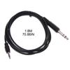 6.35mm TRS Stereo Male to 3.5mm Male Plug Aux Cable Cord 1.8m 1/4" to 1/8" Connection Cord for Power Amplifier Equalizer