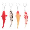 Брелоки VICASKY в виде карпов кои, набор из 4 штук, красочный мультяшный дизайн, подвески-шармы для сумки в форме карпа, сувениры для вечеринки по случаю дня рождения, маленькие подвески, 11,5x4,5x4 см