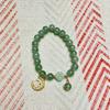 Модный изысканный браслет из искусственного нефрита с бусинами для женщин, китайский стиль, арахисовый кулон, браслет, цепочка на запястье, ювелирные изделия, подарки