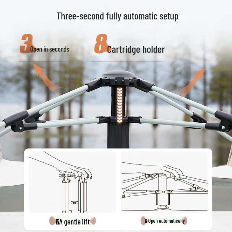 Feitule 2-in-1 Outdoor Cloud Pavilion Tent & Canopy Set