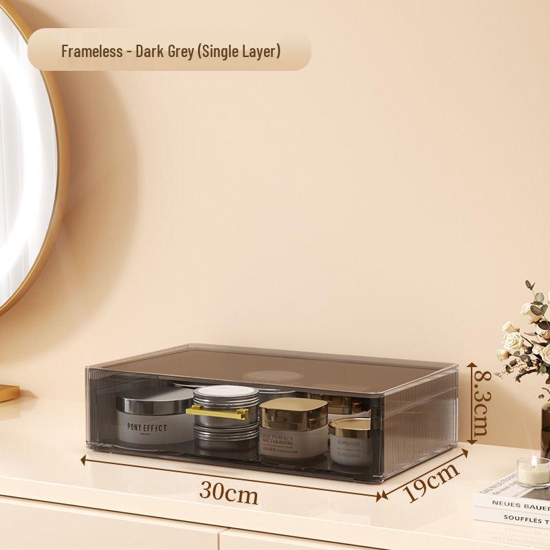 Шикарный прозрачный органайзер для косметики - Пыленепроницаемое хранение средств по уходу за кожей, помады и макияжа