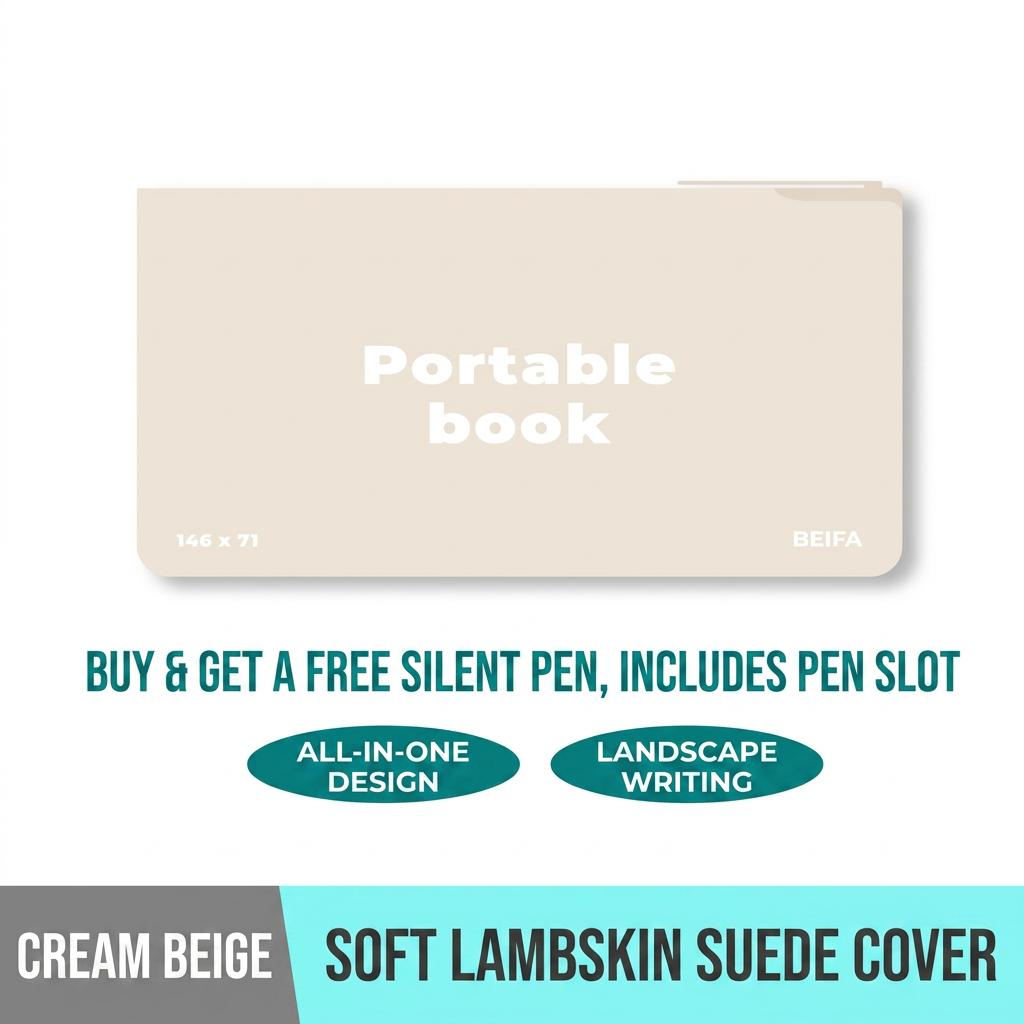 Mini Notebook PU Leather Portable Journal Horizontal Writing Handheld Diary Pastel Student Stationery Pocket Memo Book Gift