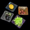 Bar K Acrylic Snack Dish for Sunflower Seeds, Fruit, & Desserts with Vinegar Compartment