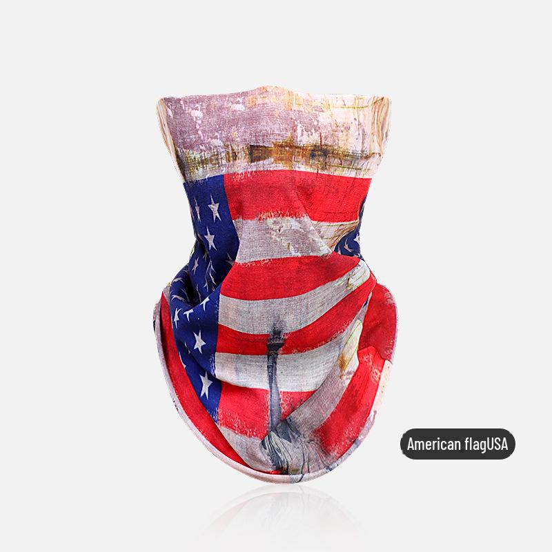 Волшебная бандана из ледяного шелка: Дышащий, быстросохнущий треугольный шарф для велоспорта, рыбалки и альпинизма (XTJ30)