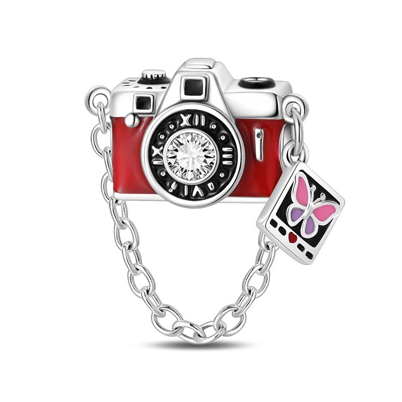 New 925 Silver Plated Time Machine Time Travel Clock Charms Beads Fit 3mm 925 Bracelets DIY Jewelry Birthday Gift