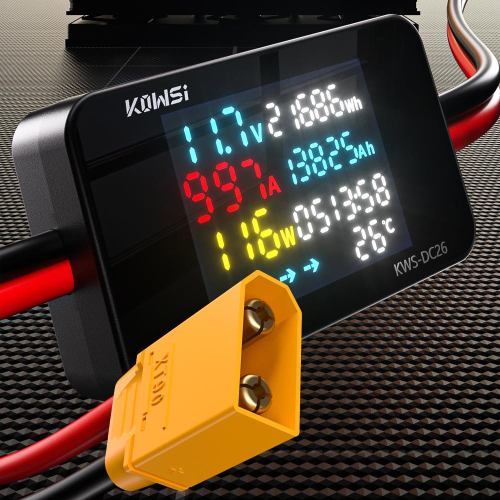Electric Motorcycle Scooter Battery Charging Tester Charger Analyzer 0-80V Voltage Current Power Test XT60 XT90 Interface