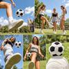 Football Shape Soft Juggling Balls Stress Relief Kids Outdoor Toy  Kick Balls