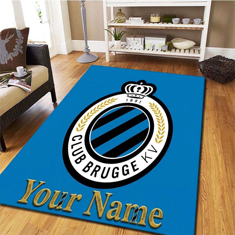 Club Brugge KV Custom Name Carpet Rug for Living Room Bedroom Home Sofa Decoration,Kids play Non-slip Floor Mat