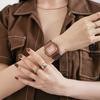 Casio Полностью металлическая серия - цифровой дисплей на квадратной пластине, металлический ретро-классический маленький квадрат, водонепроницаемый и ударопрочный механизм, кварцевый GM-S5600BR-5PR