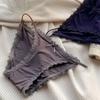 Ice Silk Underwear Women'S Bikini Europe And America Low Waist Sexy Bow Tie Lace Large Size Briefs Women'S Underwear