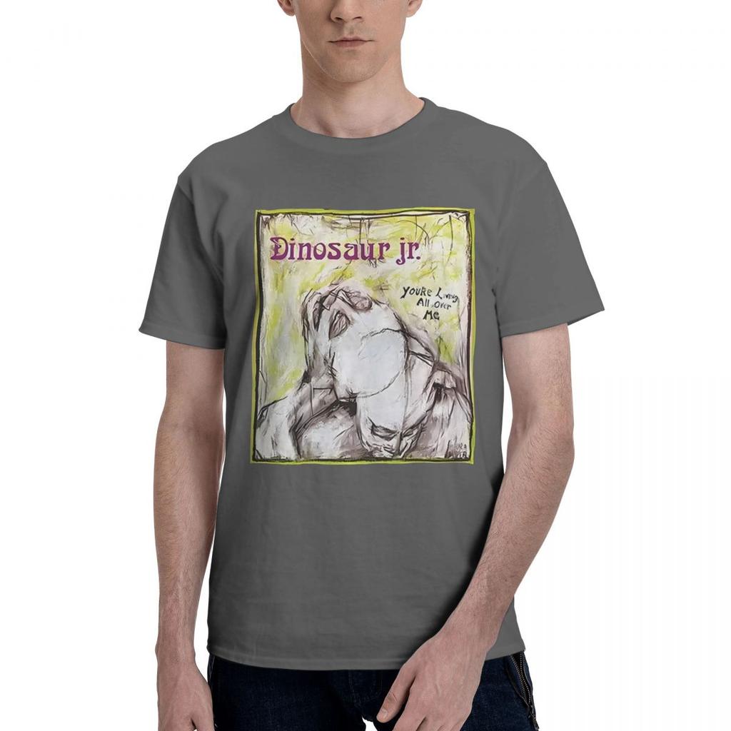 Dinosaur Jr Youre Living All Over Me 100% Хлопок Повседневная Дышащая Удобная Рубашка Футболка с Коротким Рукавом Мужская Одежда