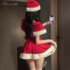 Сексуальное нижнее белье рождественский халат сексуальная маленькая грудь одежда чистое желание униформа новогодний костюм женщины