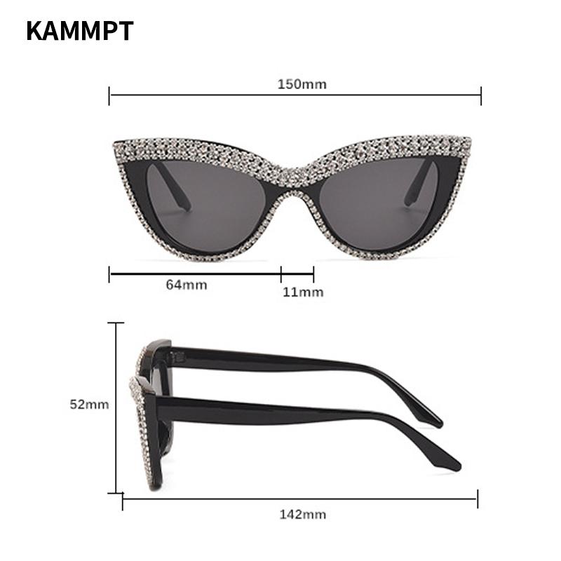 Винтажные солнцезащитные очки «кошачий глаз» со стразами Новые Стильные женские солнцезащитные очки Модные Трендовые Ручной работы Дизайнерские очки