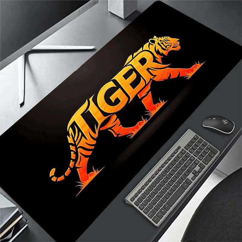 1pc Tiger Illustration Design Computer Pad Mouse Pads for Desk,Gamers and Office Use 020204