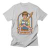 Classic Cartoon Anime European and American Style Illustration High Street Casual Tshirt Mens and Womens Luxury  Top 2026