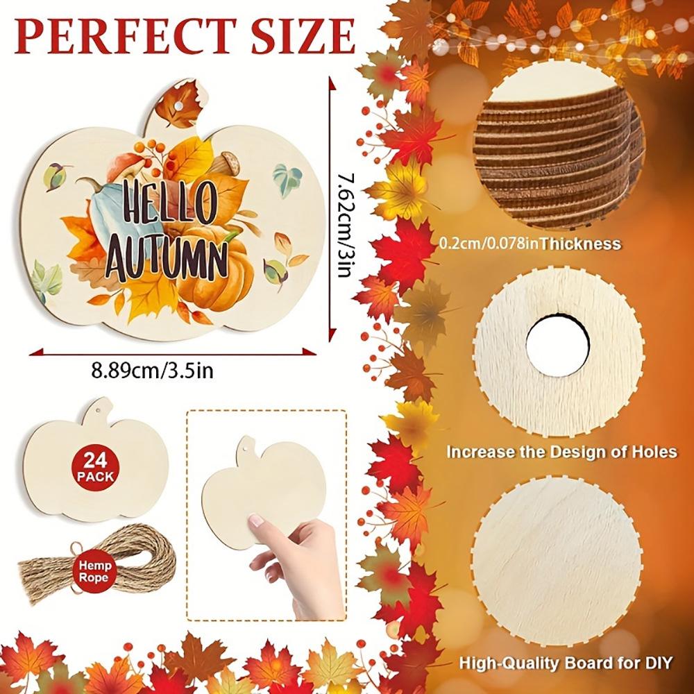 In Stock Wooden Pumpkin for Thanksgiving & Halloween Decorations and Photo Prop