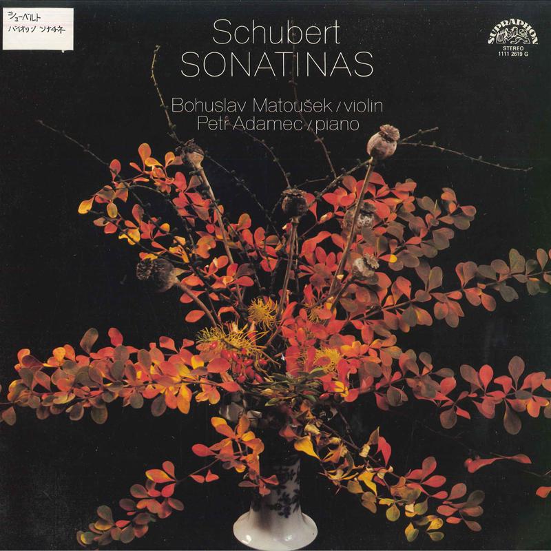 LP Record BOHUSLAV MATOUSEK,PETR ADAMEC - Schubert Sonatas For Violin And Pia 11112619 SUPRAPHON 1980 Czechoslov Classical Used